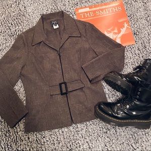 Vintage 90s / Micro Plaid Jacket